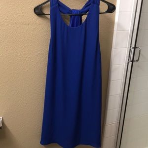 Royal Blue Chiffon Dress
